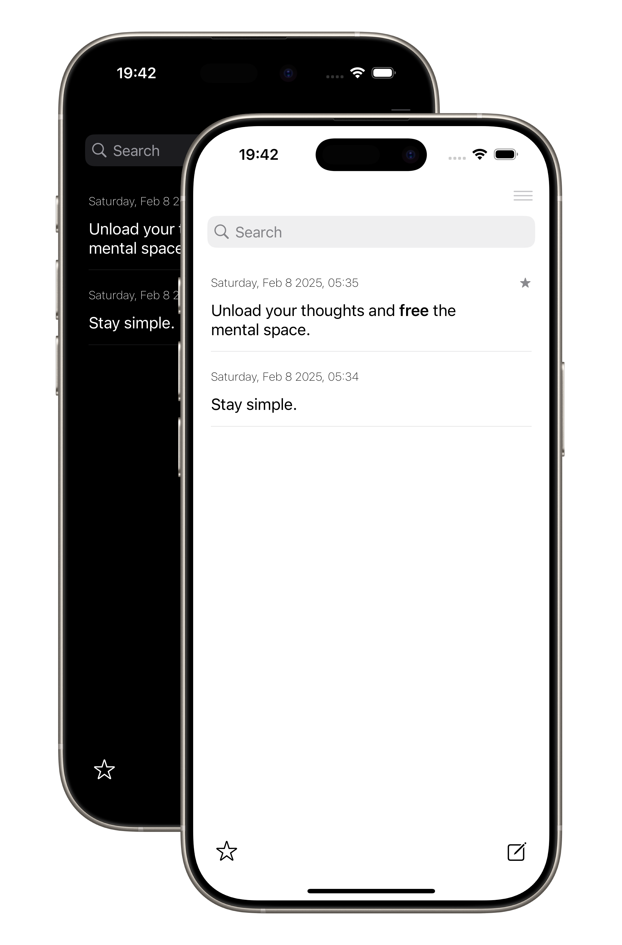 Auer Jot App Screenshot